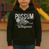 Opossum T Possum Whisperer I Love Possums Kids Hoodie thumb 3