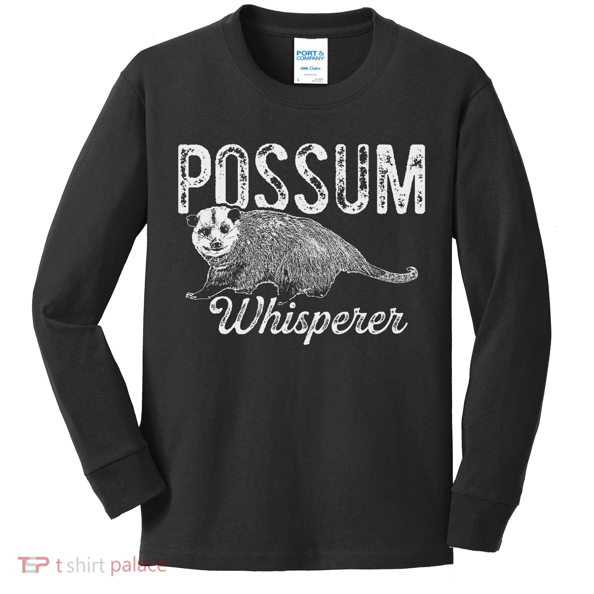 Opossum T Possum Whisperer I Love Possums Kids Long Sleeve Shirt