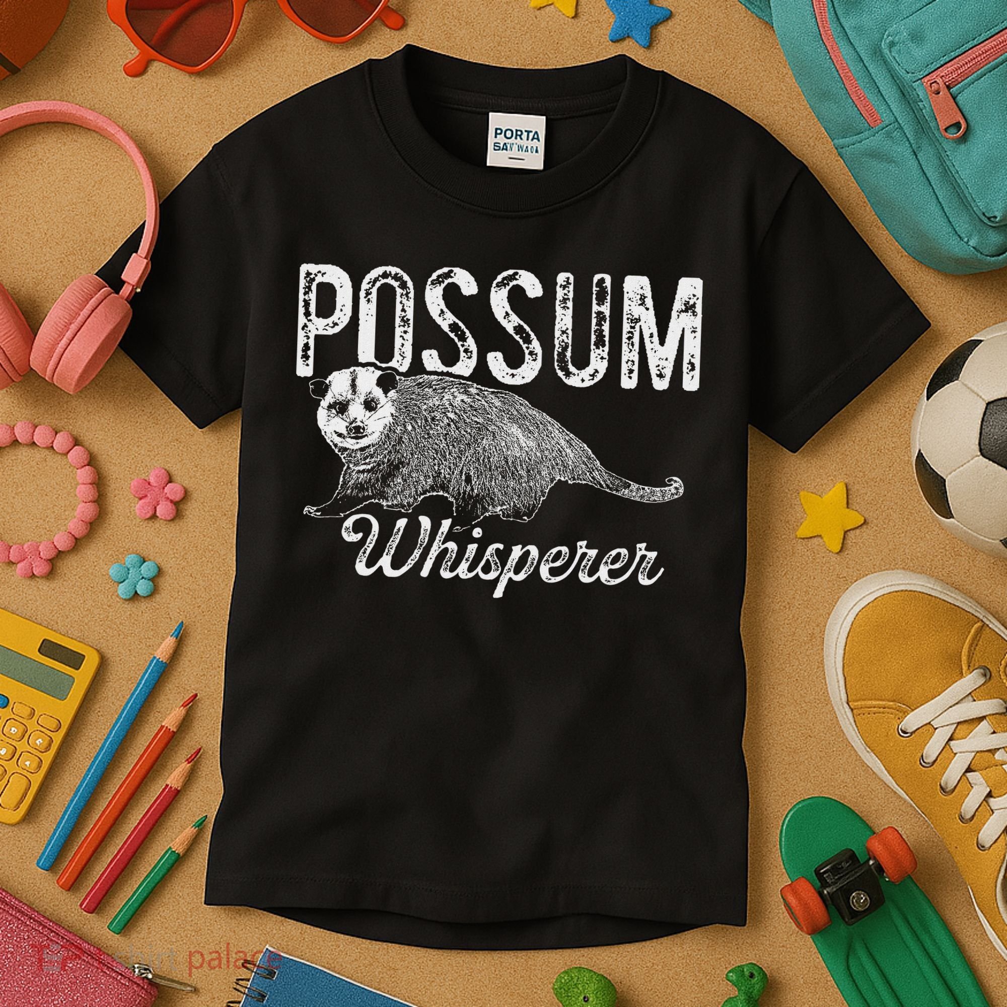 Opossum T Possum Whisperer I Love Possums Kids T-Shirt