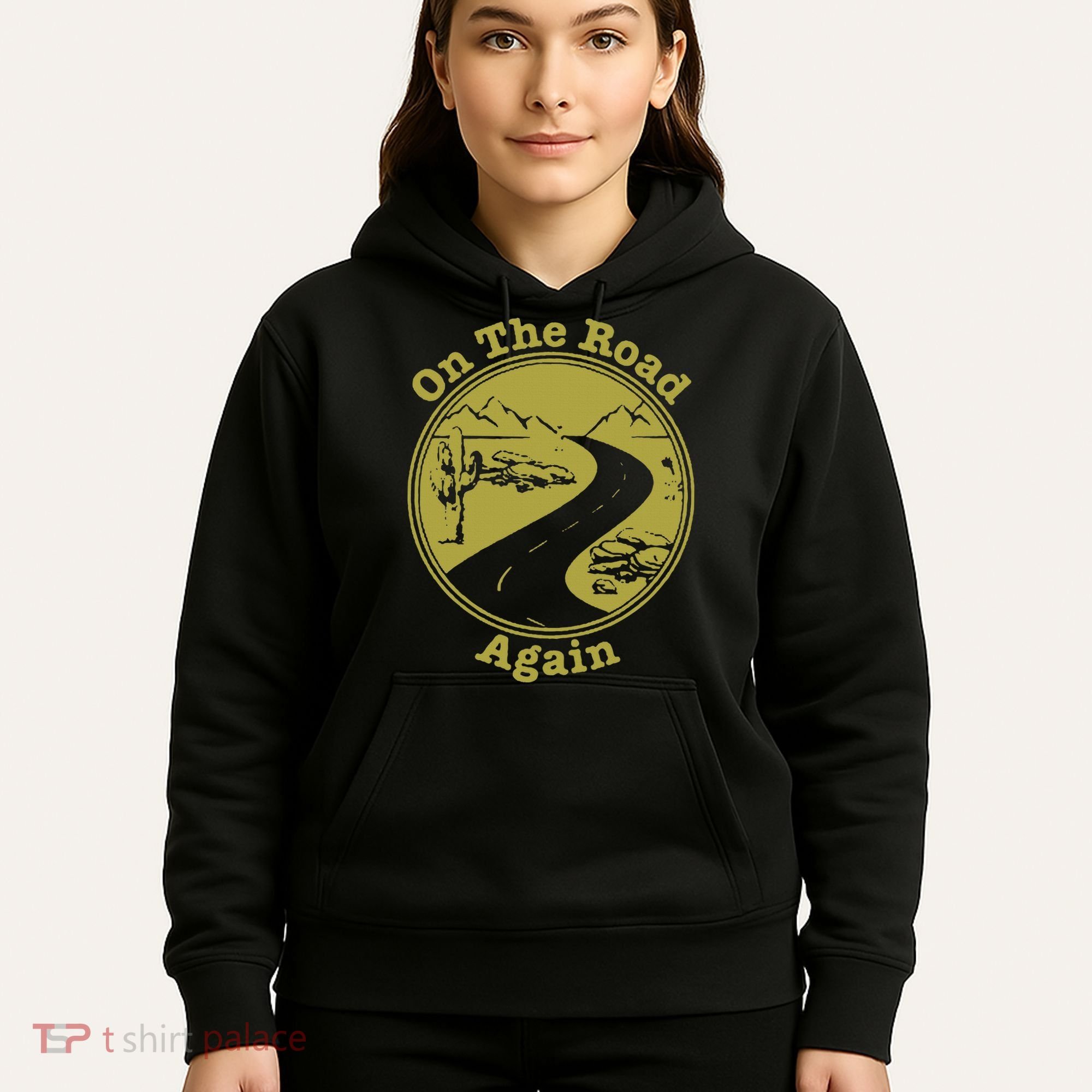 On The Road Again Vacation Camping Road Trip Hoodie