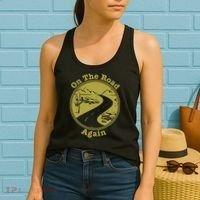 On The Road Again Vacation Camping Road Trip Women's Tank Top thumb 2