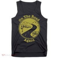 On The Road Again Vacation Camping Road Trip Tank Top thumb 0