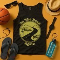On The Road Again Vacation Camping Road Trip Tank Top thumb 4