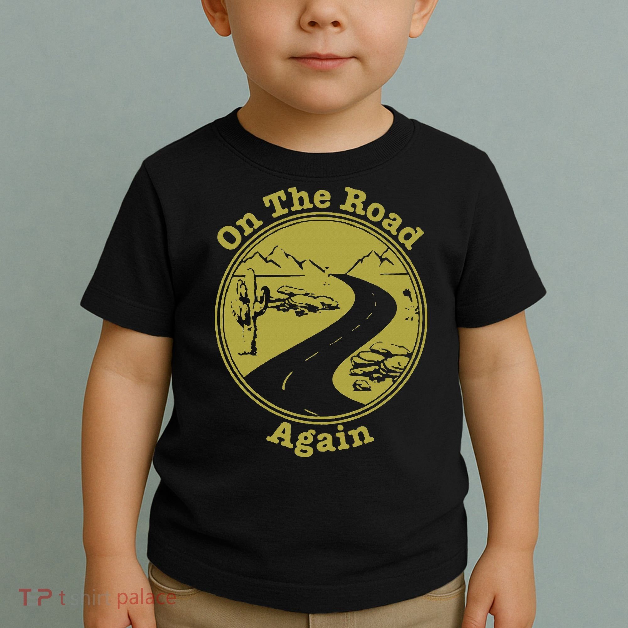 On The Road Again Vacation Camping Road Trip Toddler T-Shirt