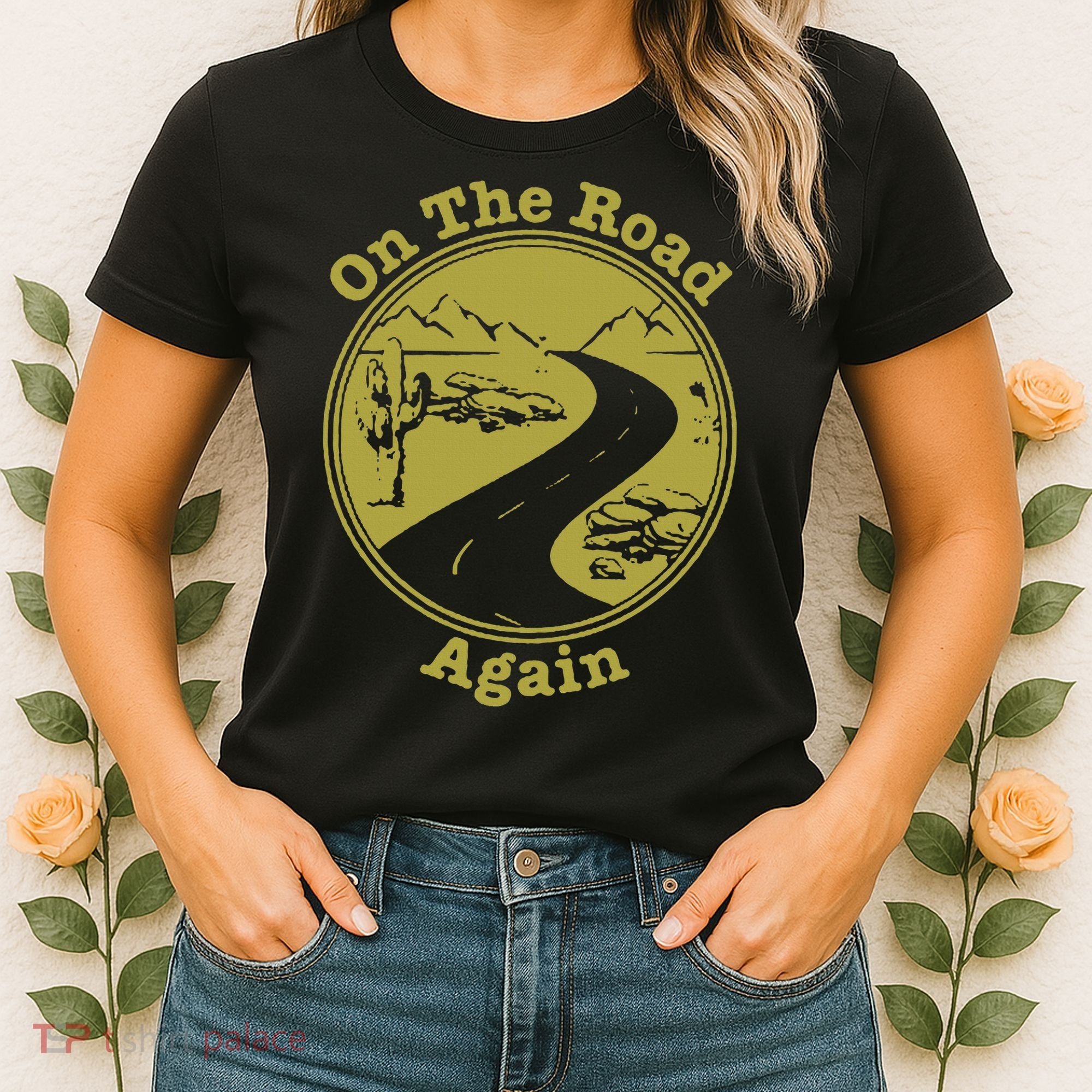 On The Road Again Vacation Camping Road Trip Women's T-Shirt