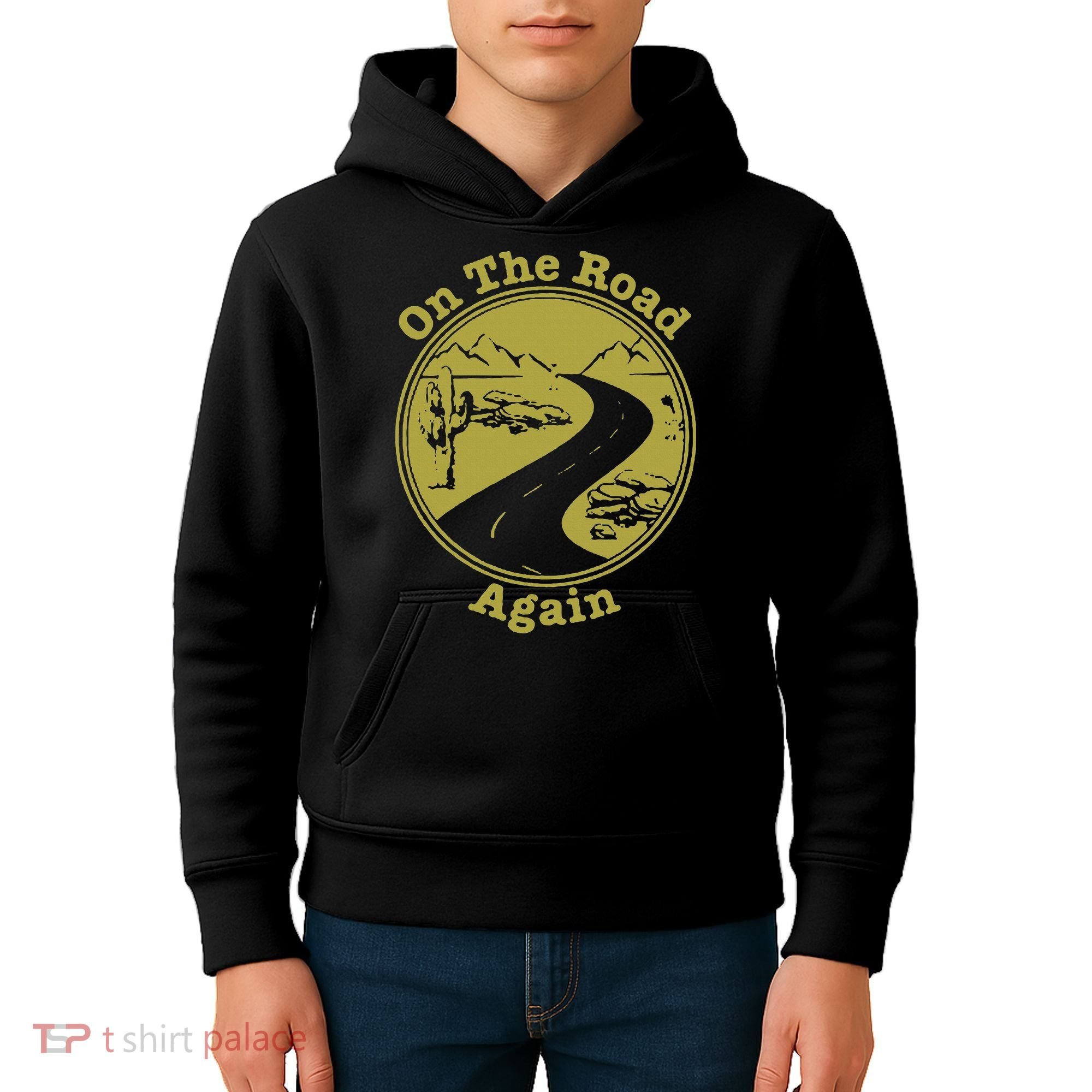 On The Road Again Vacation Camping Road Trip Kids Hoodie