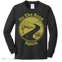 On The Road Again Vacation Camping Road Trip Kids Long Sleeve Shirt thumb 0