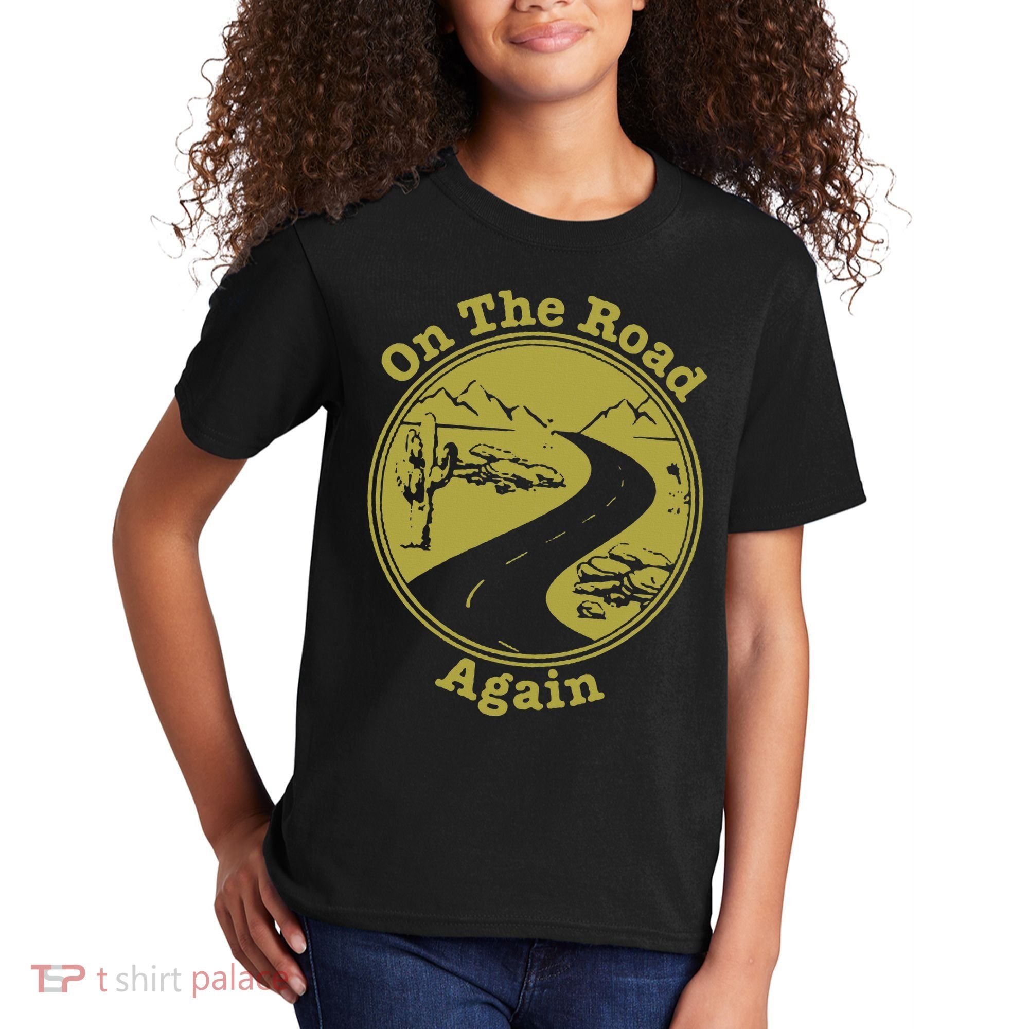 On The Road Again Vacation Camping Road Trip Kids T-Shirt