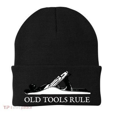 OLD TOOLS RULE HAND PLANE WOODWORKING MAN CAVE Beanie