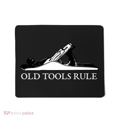 OLD TOOLS RULE HAND PLANE WOODWORKING MAN CAVE Mousepad