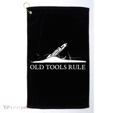 OLD TOOLS RULE HAND PLANE WOODWORKING MAN CAVE Golf Towel