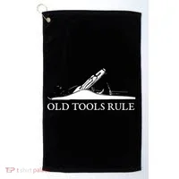 OLD TOOLS RULE HAND PLANE WOODWORKING MAN CAVE Golf Towel thumb 0