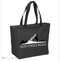 OLD TOOLS RULE HAND PLANE WOODWORKING MAN CAVE Tote Bag thumb 2