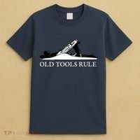 OLD TOOLS RULE HAND PLANE WOODWORKING MAN CAVE T-Shirt thumb 4