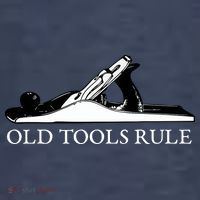OLD TOOLS RULE HAND PLANE WOODWORKING MAN CAVE T-Shirt thumb 5