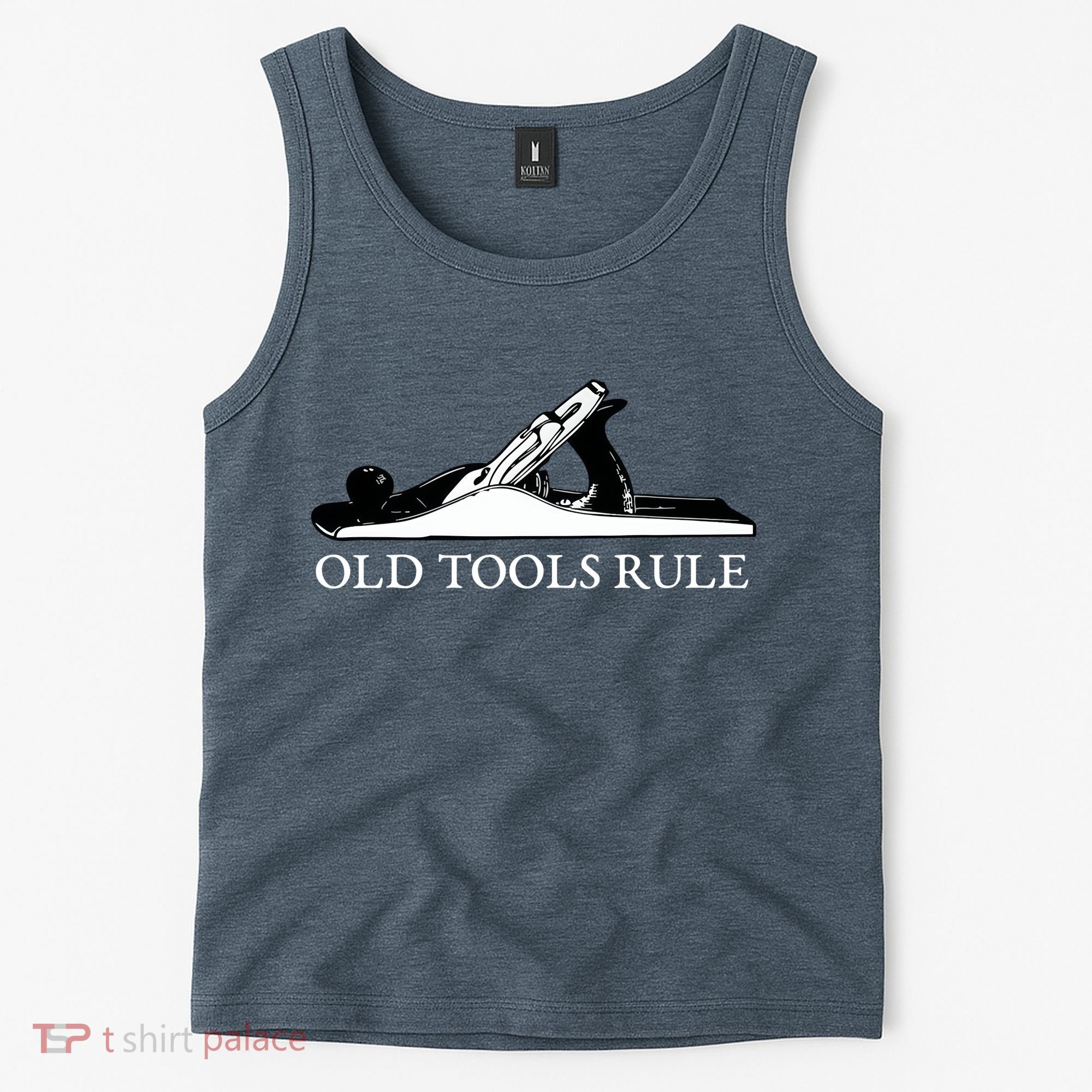 OLD TOOLS RULE HAND PLANE WOODWORKING MAN CAVE Tank Top