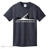 OLD TOOLS RULE HAND PLANE WOODWORKING MAN CAVE Kids T-Shirt thumb 0