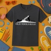 OLD TOOLS RULE HAND PLANE WOODWORKING MAN CAVE Kids T-Shirt thumb 3