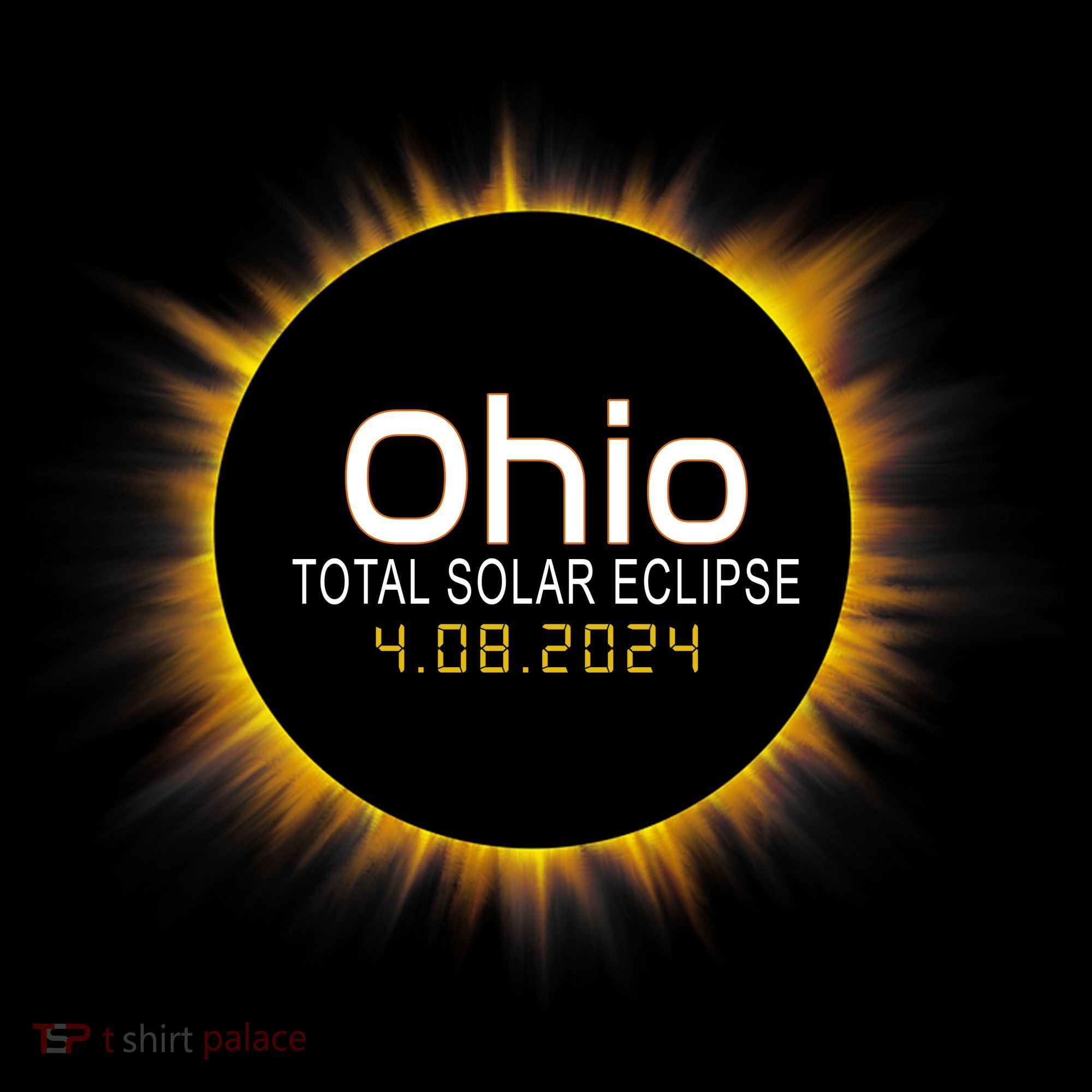 Ohio Total Solar Eclipse April 8 2024 Button