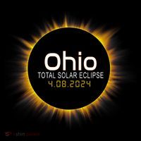 Ohio Total Solar Eclipse April 8 2024 Ornament thumb 1