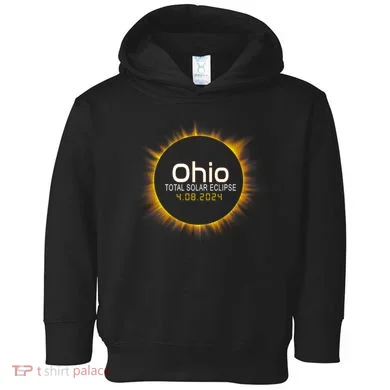 Ohio Total Solar Eclipse April 8 2024 Toddler Hoodie
