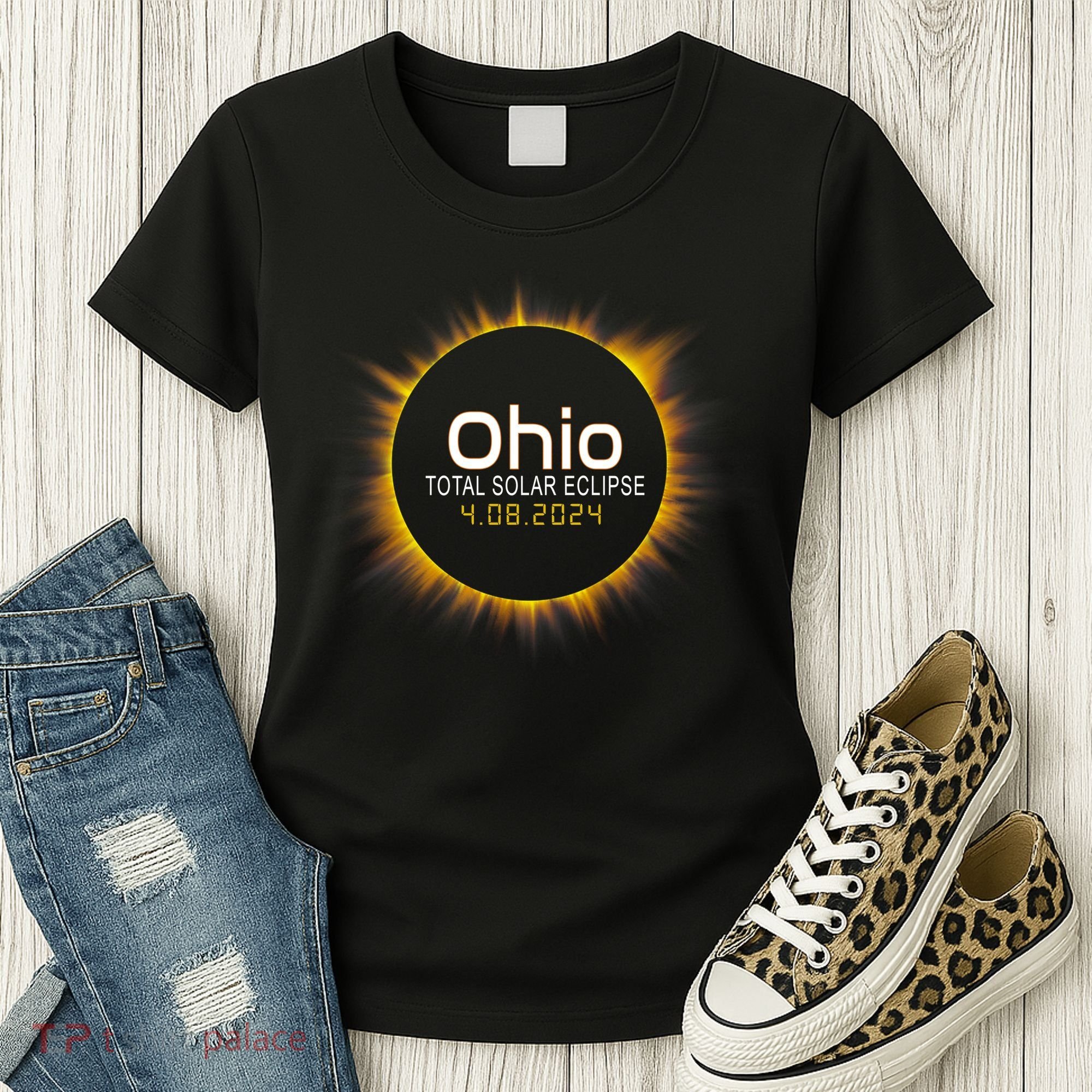 Ohio Total Solar Eclipse April 8 2024 Women's T-Shirt