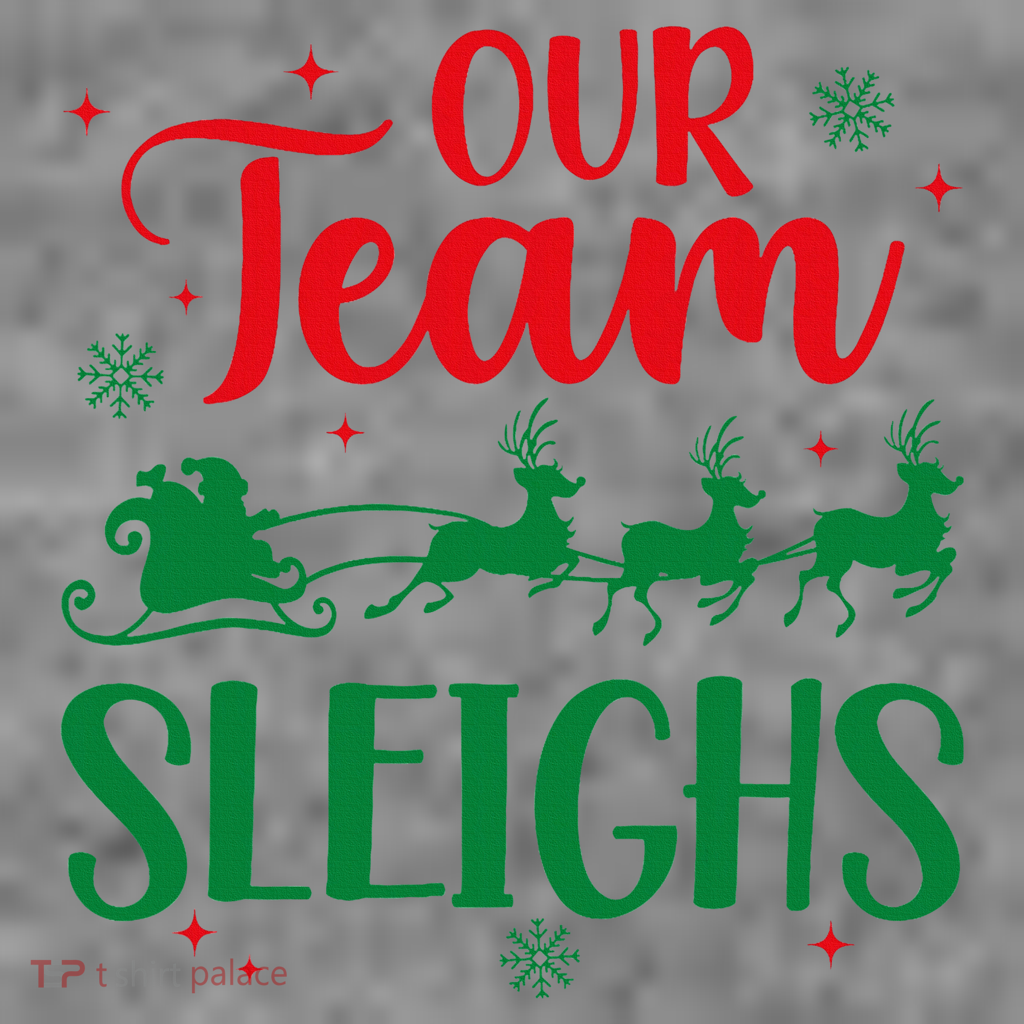 Our Team Sleighs Christmas Santa Reindeers Office Staff Toddler Hoodie