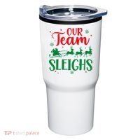 Our Team Sleighs Christmas Santa Reindeers Office Staff Tumbler thumb 0