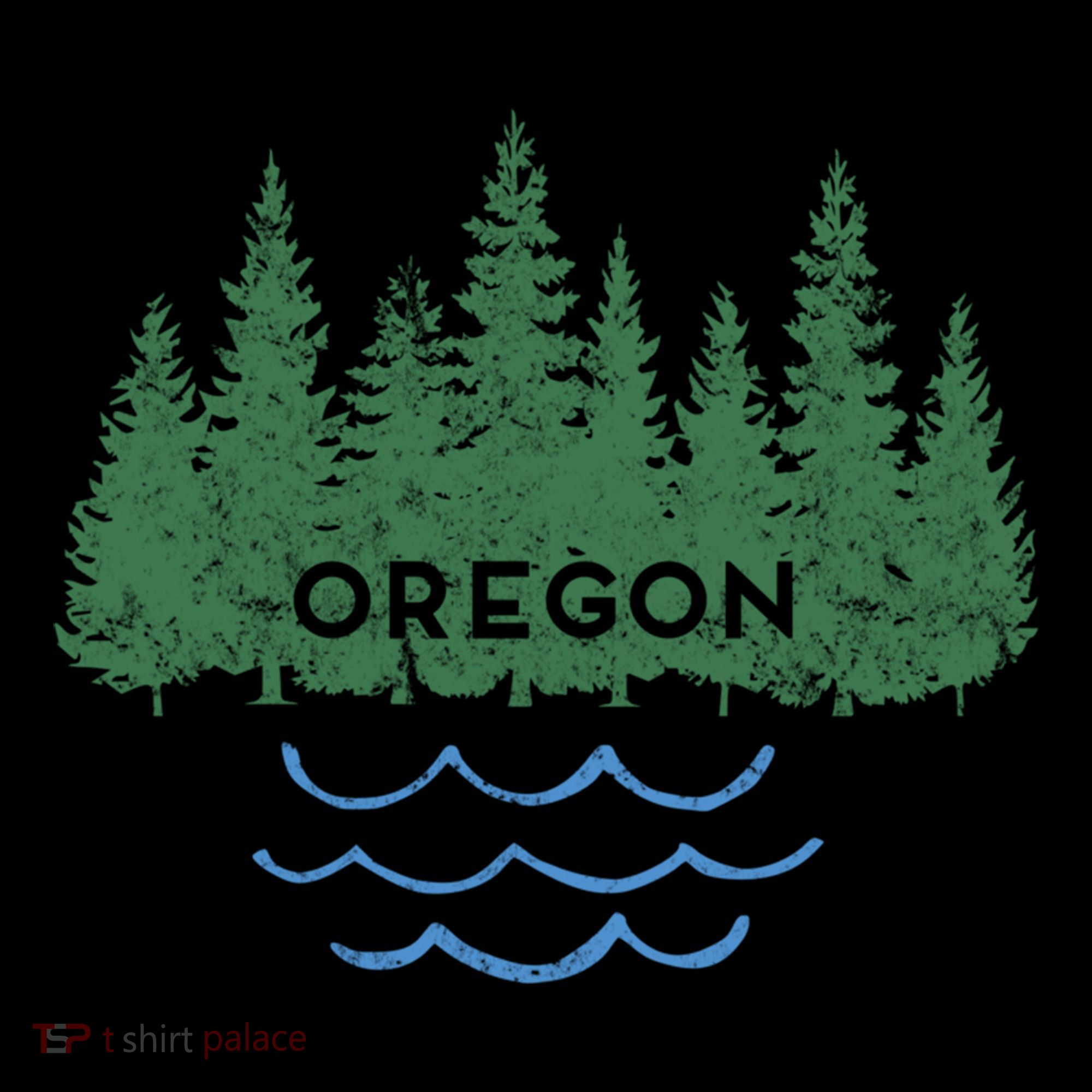 Oregon Trees Silhouette Nature Outdoorsy Funny Gift Coffee Mug