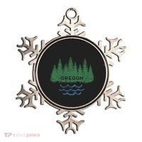 Oregon Trees Silhouette Nature Outdoorsy Funny Gift Ornament thumb 0