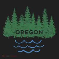 Oregon Trees Silhouette Nature Outdoorsy Funny Gift Hat thumb 2