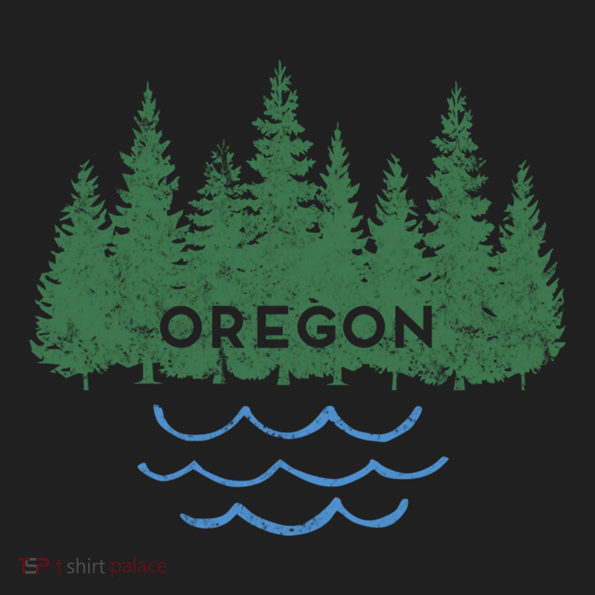 Oregon Trees Silhouette Nature Outdoorsy Funny Gift Hat