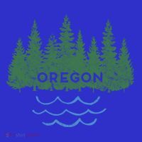 Oregon Trees Silhouette Nature Outdoorsy Funny Gift Polo thumb 2