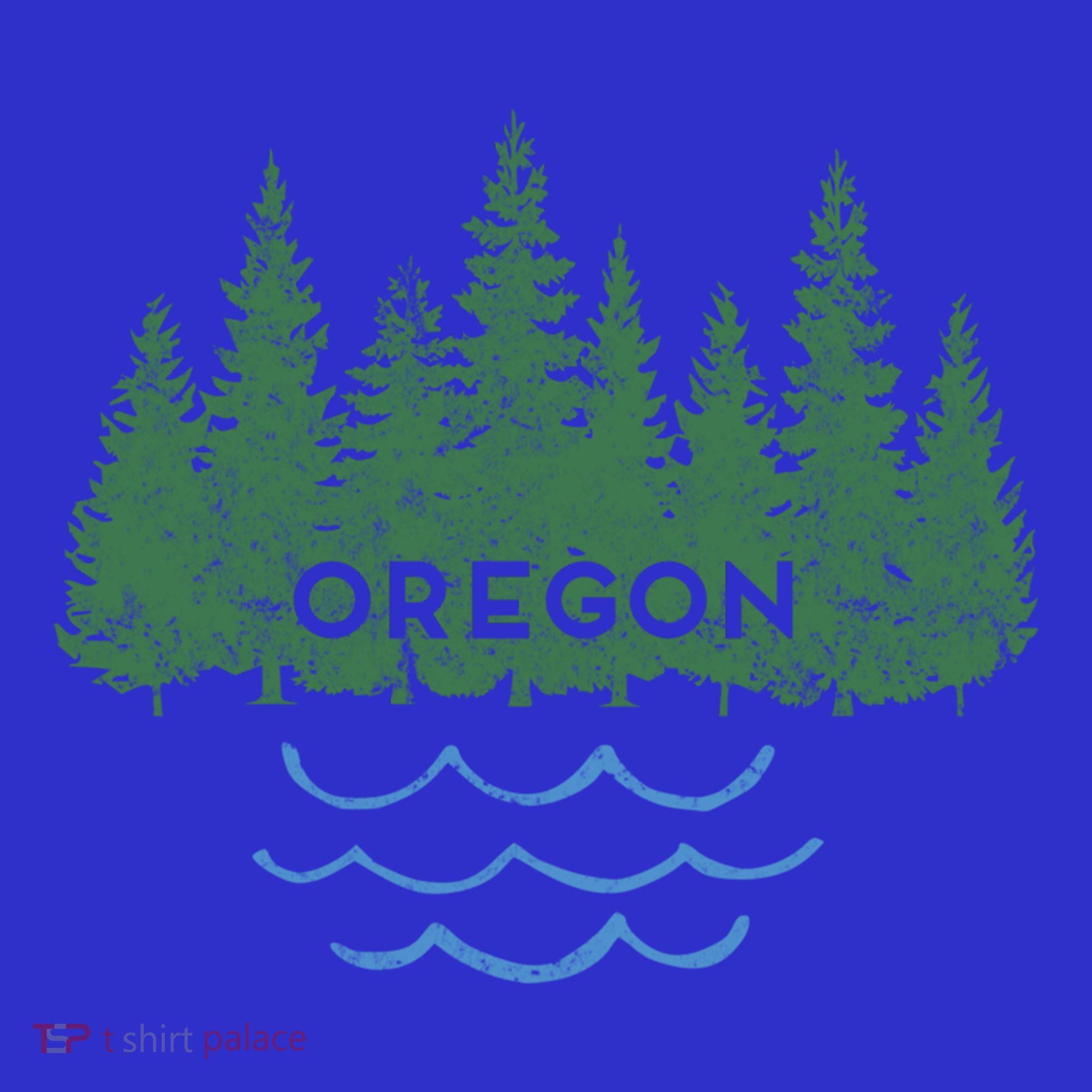 Oregon Trees Silhouette Nature Outdoorsy Funny Gift Mousepad