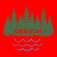 Oregon Trees Silhouette Nature Outdoorsy Funny Gift Santa Hat thumb 1