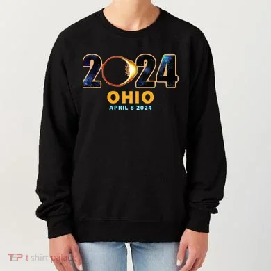 Ohio Total Solar Eclipse 2024 Women's Sweatshirt