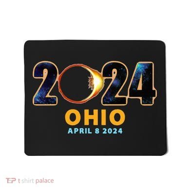 Ohio Total Solar Eclipse 2024 Mousepad