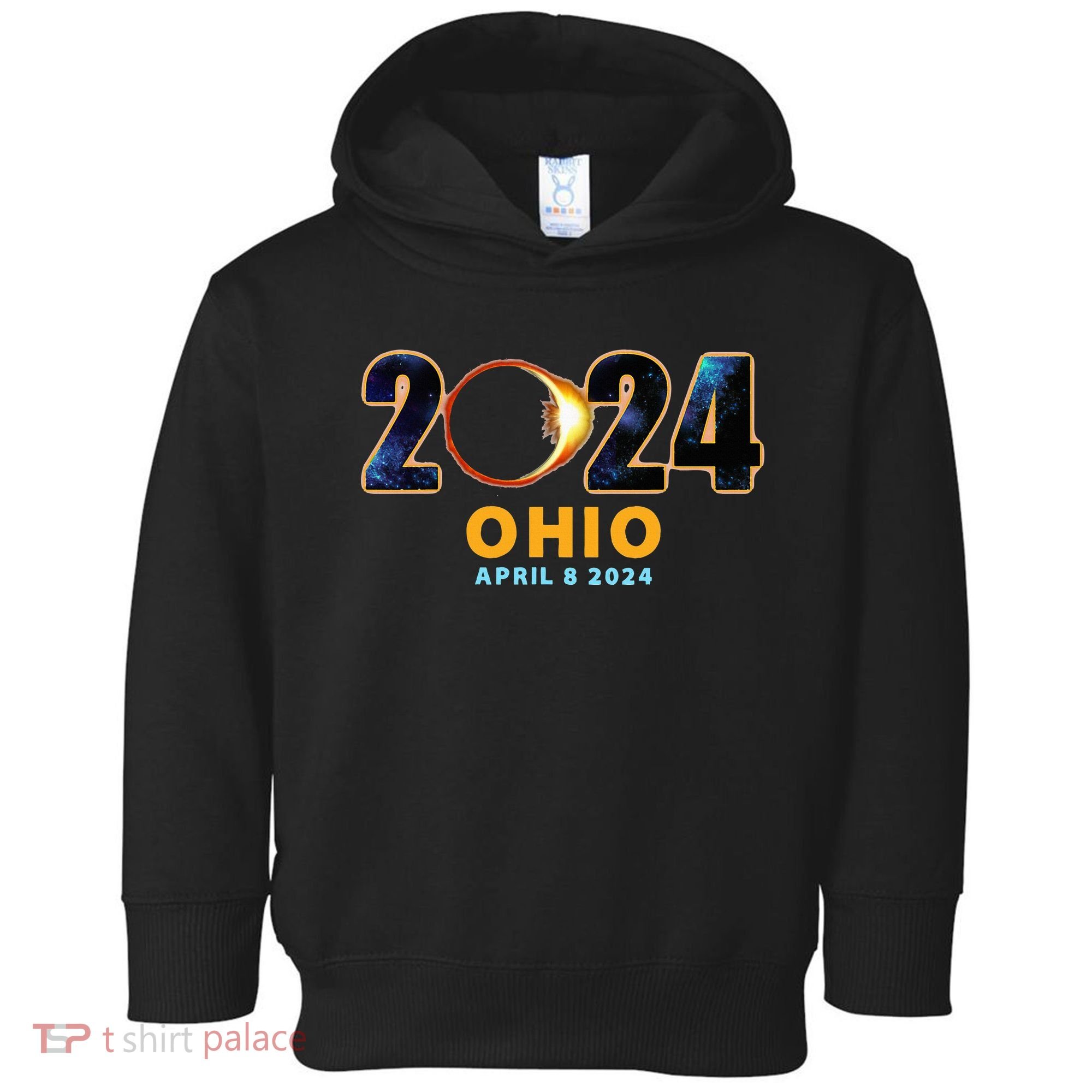 Ohio Total Solar Eclipse 2024 Toddler Hoodie