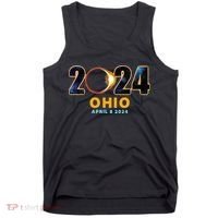 Ohio Total Solar Eclipse 2024 Tank Top thumb 0