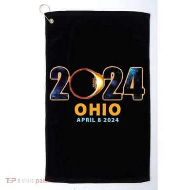 Ohio Total Solar Eclipse 2024 Golf Towel