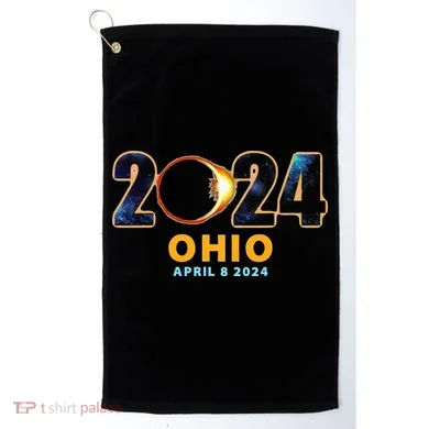 Ohio Total Solar Eclipse 2024 Golf Towel