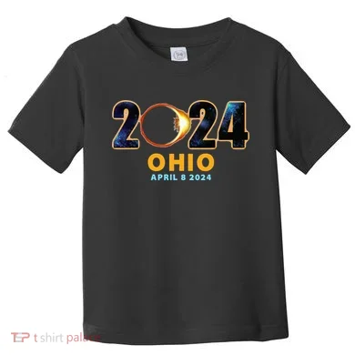 Ohio Total Solar Eclipse 2024 Toddler T-Shirt