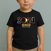Ohio Total Solar Eclipse 2024 Toddler T-Shirt thumb 2