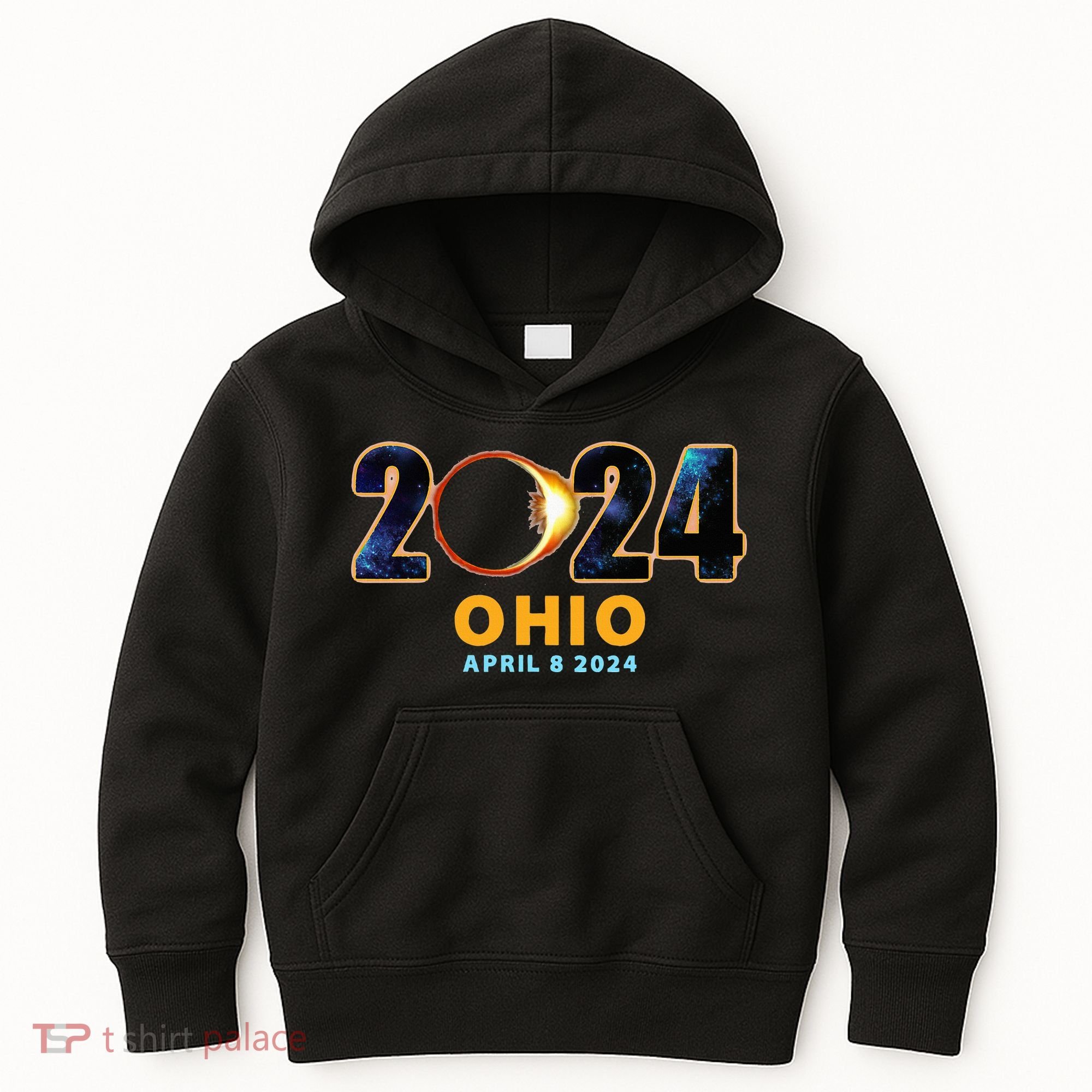 Ohio Total Solar Eclipse 2024 Kids Hoodie