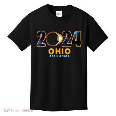 Ohio Total Solar Eclipse 2024 Kids T-Shirt