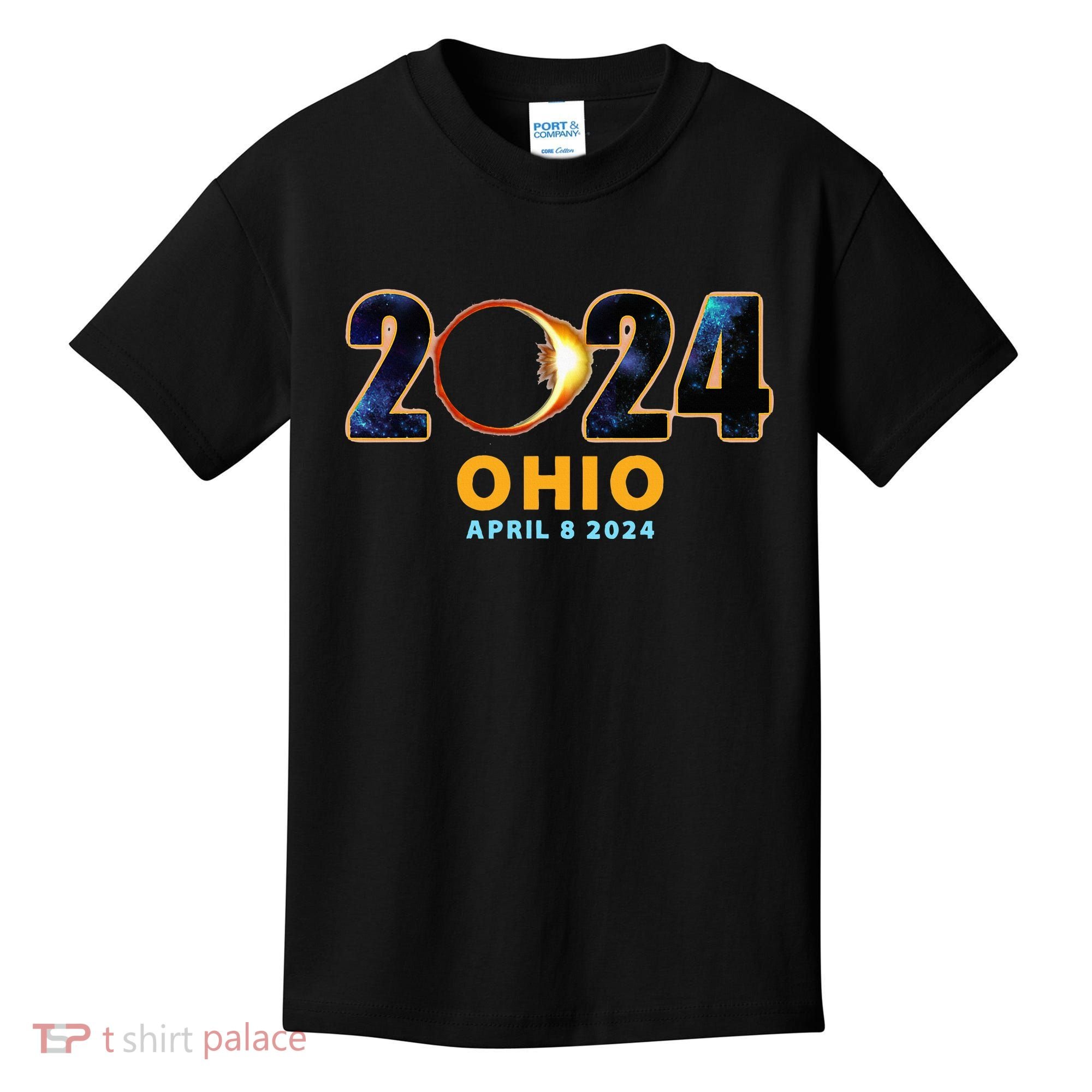Ohio Total Solar Eclipse 2024 Kids T-Shirt