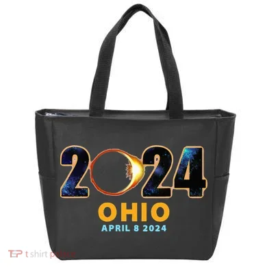 Ohio Total Solar Eclipse 2024 Tote Bag