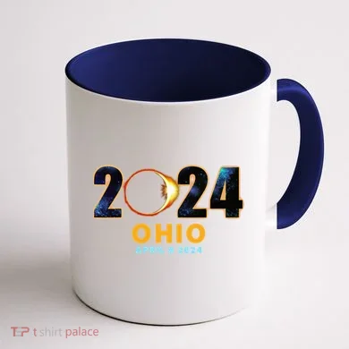 Ohio Total Solar Eclipse 2024 Coffee Mug back