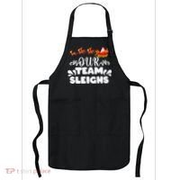 Our Team Sleighs Christmas Reindeers Santa's Workers Office Apron thumb 0