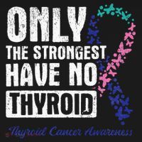 Only The Strongest Have No Thyroid Cancer Awareness Mousepad thumb 1